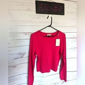 NWT/NWOT Universal Thread Pink Long Sleeve Ribbed Top L, XL